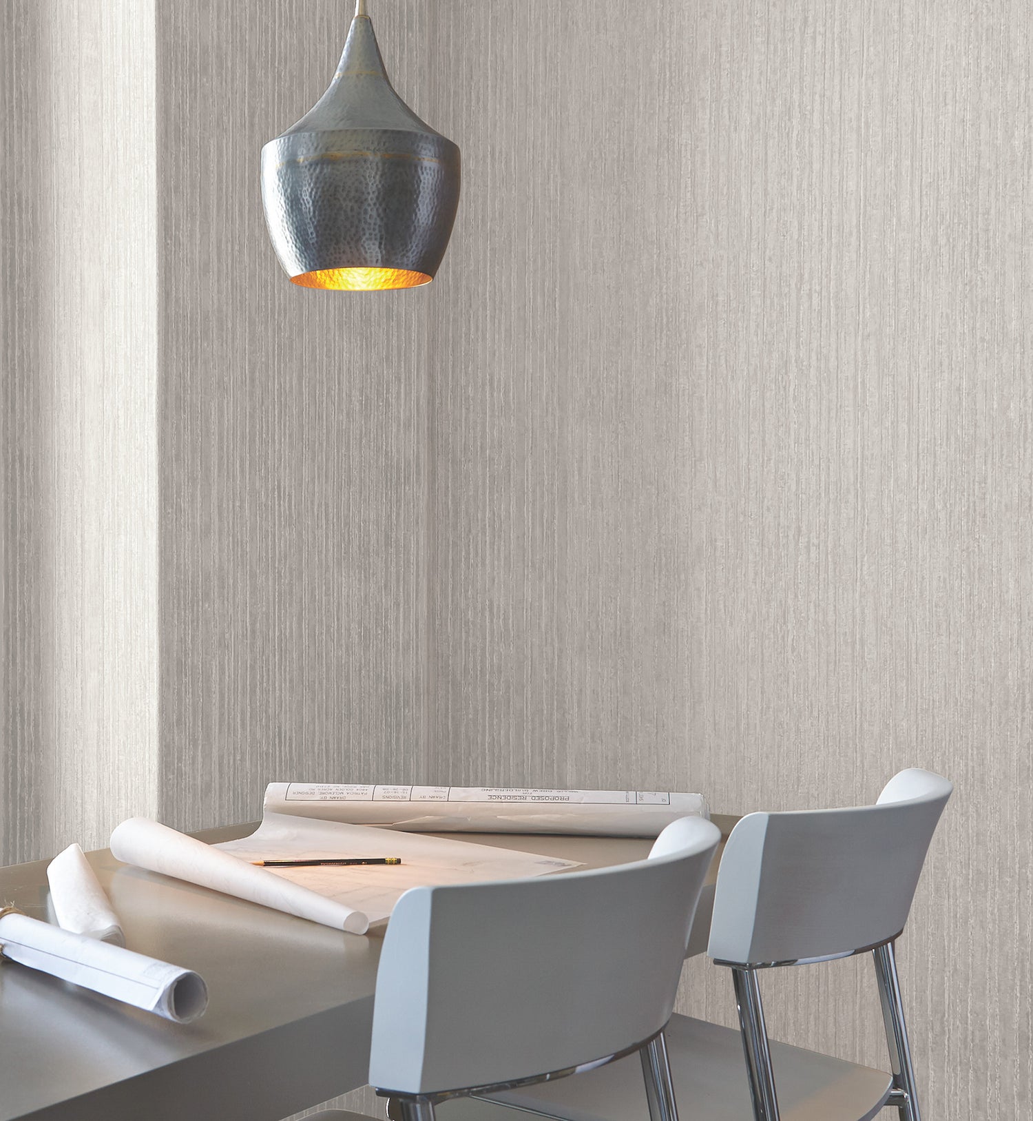 Precious Metal Wallpaper in pearl color - pattern number UW1023N - by York in the Atmosphere Digest collection