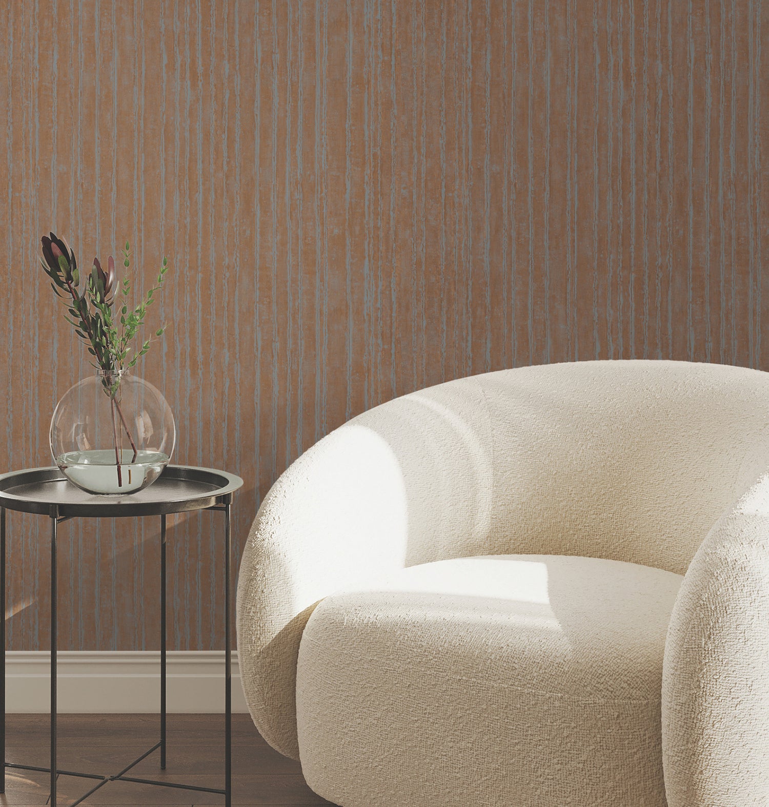Precious Metal Wallpaper in copper color - pattern number UW1026N - by York in the Atmosphere Digest collection
