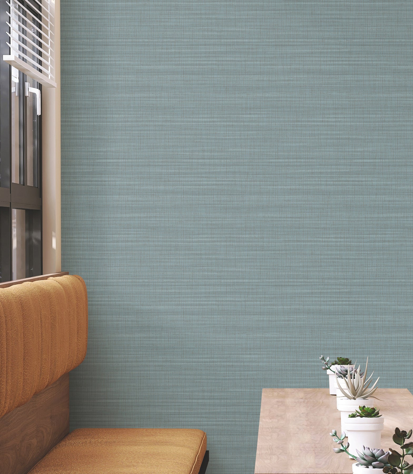 Down To Earth Wallpaper in aquamarine color - pattern number UW1040N - by York in the Atmosphere Digest collection