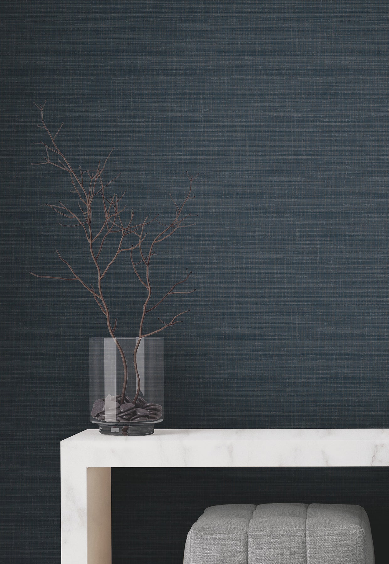 Down To Earth Wallpaper in indigo color - pattern number UW1041N - by York in the Atmosphere Digest collection