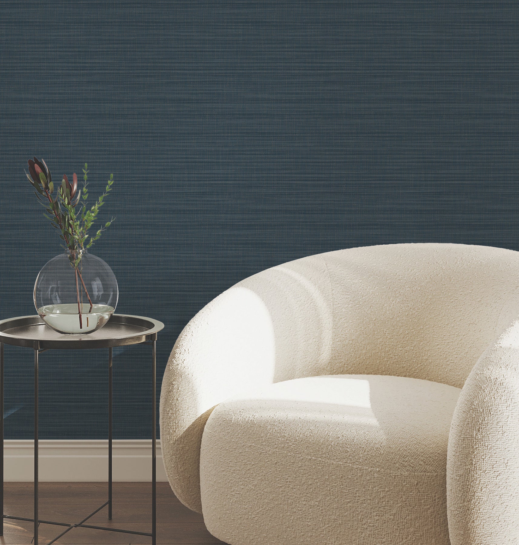 Down To Earth Wallpaper in indigo color - pattern number UW1041N - by York in the Atmosphere Digest collection