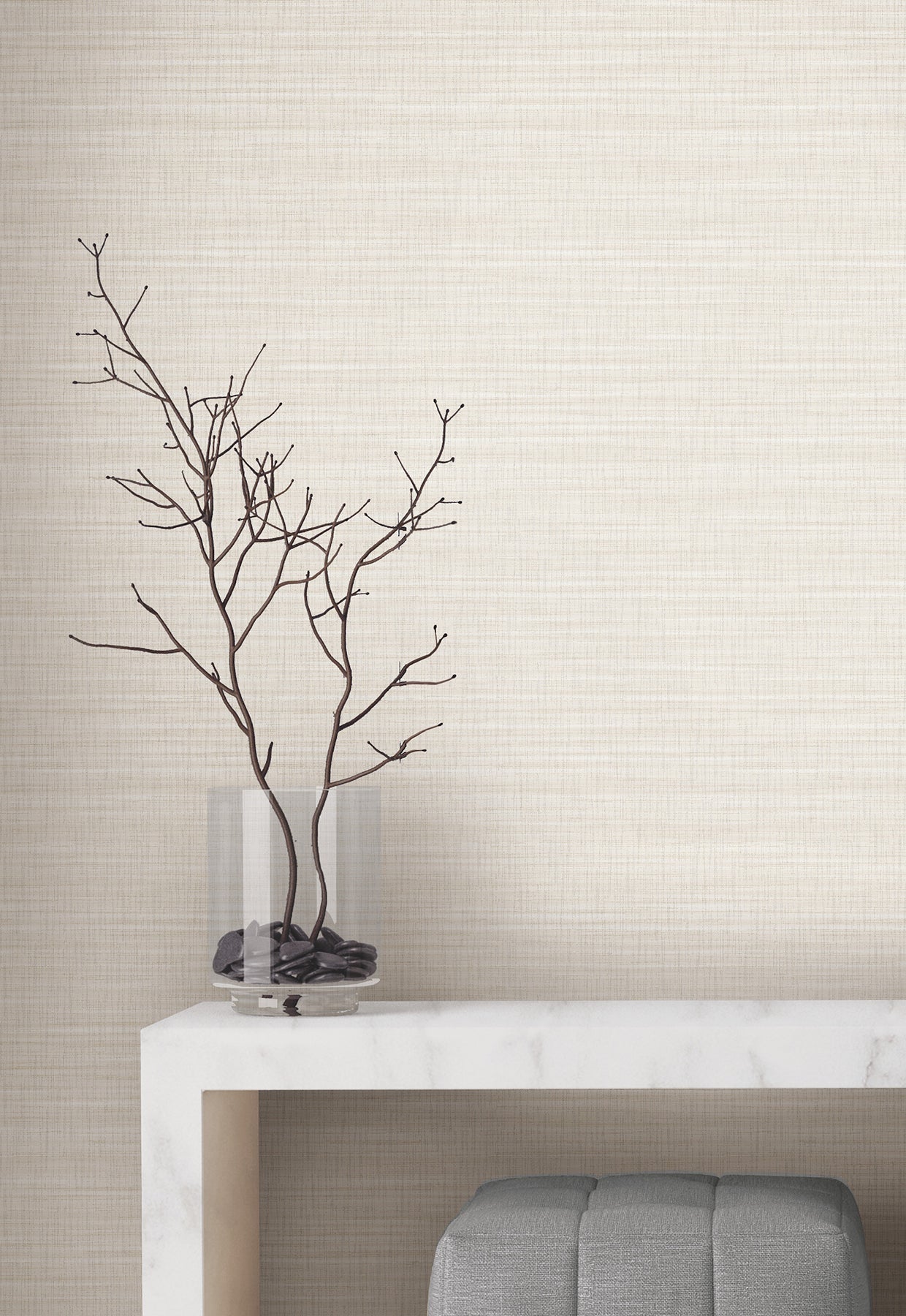 Down To Earth Wallpaper in cream color - pattern number UW1042N - by York in the Atmosphere Digest collection