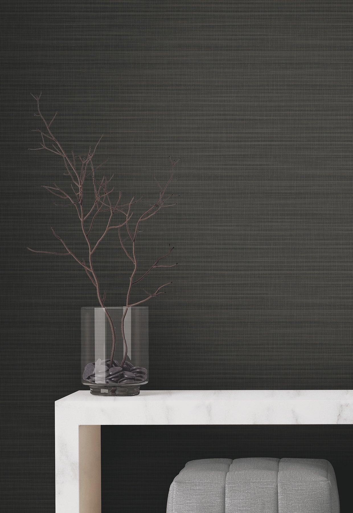 Down To Earth Wallpaper in charcoal color - pattern number UW1046N - by York in the Atmosphere Digest collection