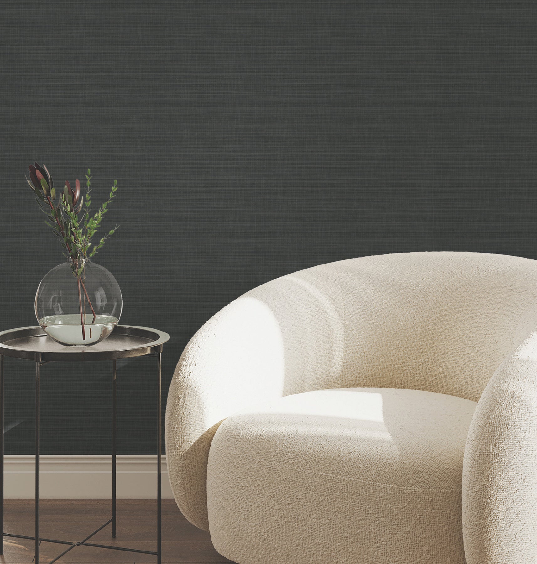 Down To Earth Wallpaper in charcoal color - pattern number UW1046N - by York in the Atmosphere Digest collection