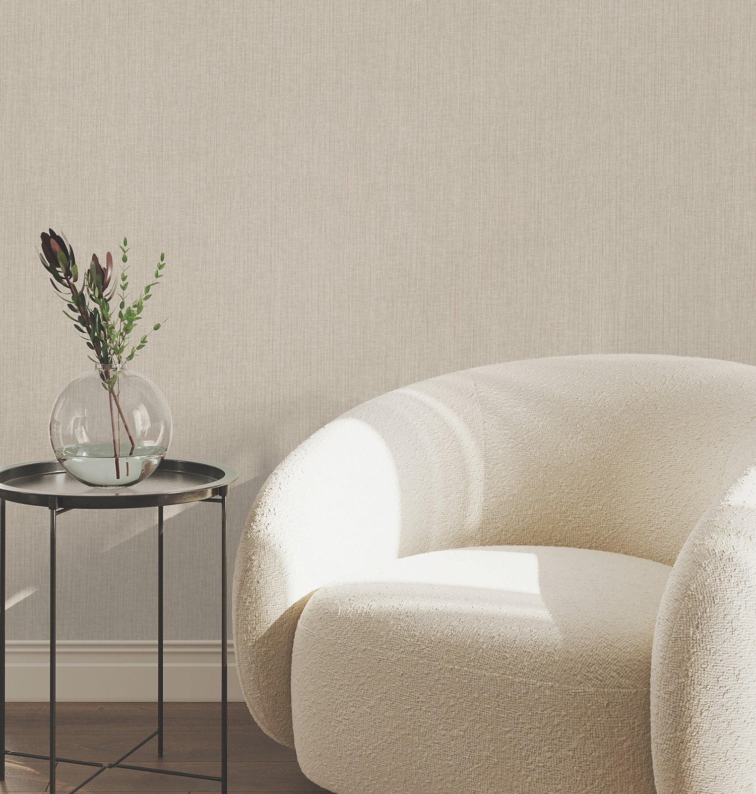 Silk Spun Wallpaper in light brown color - pattern number UW1053N - by York in the Atmosphere Digest collection