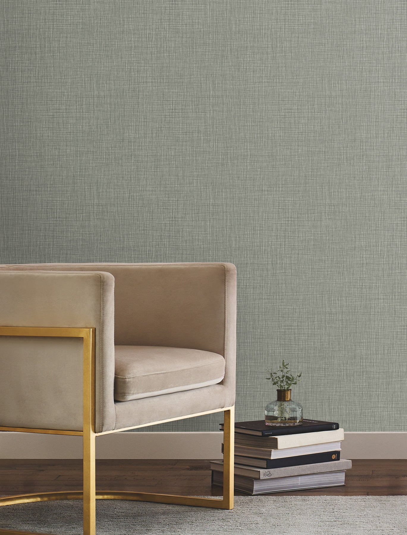 Crossover Wallpaper in green color - pattern number UW1063N - by York in the Atmosphere Digest collection