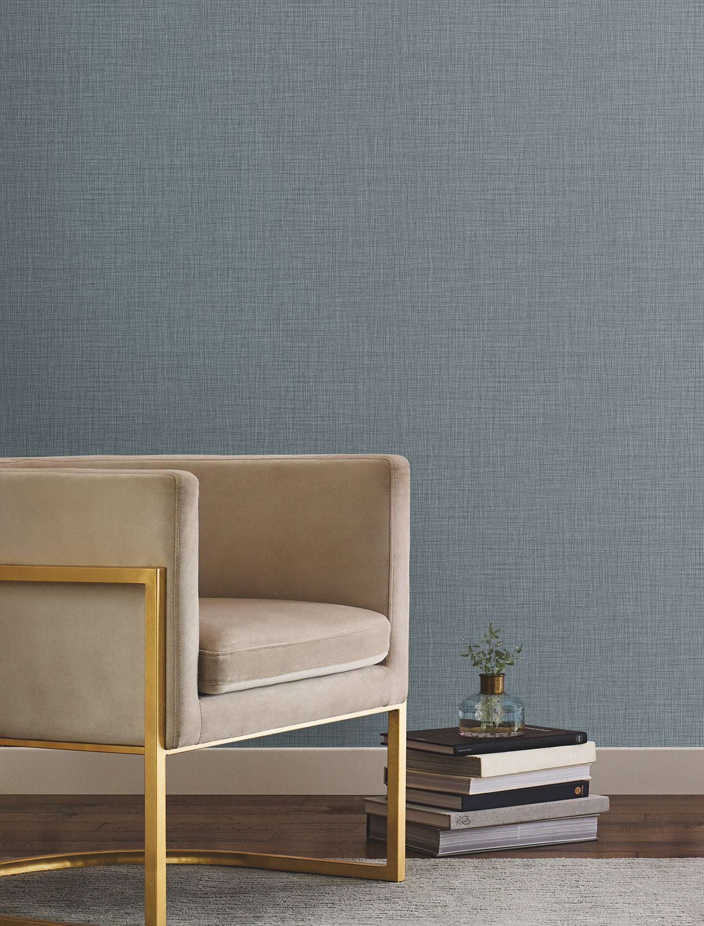 Crossover Wallpaper in blue color - pattern number UW1064N - by York in the Atmosphere Digest collection