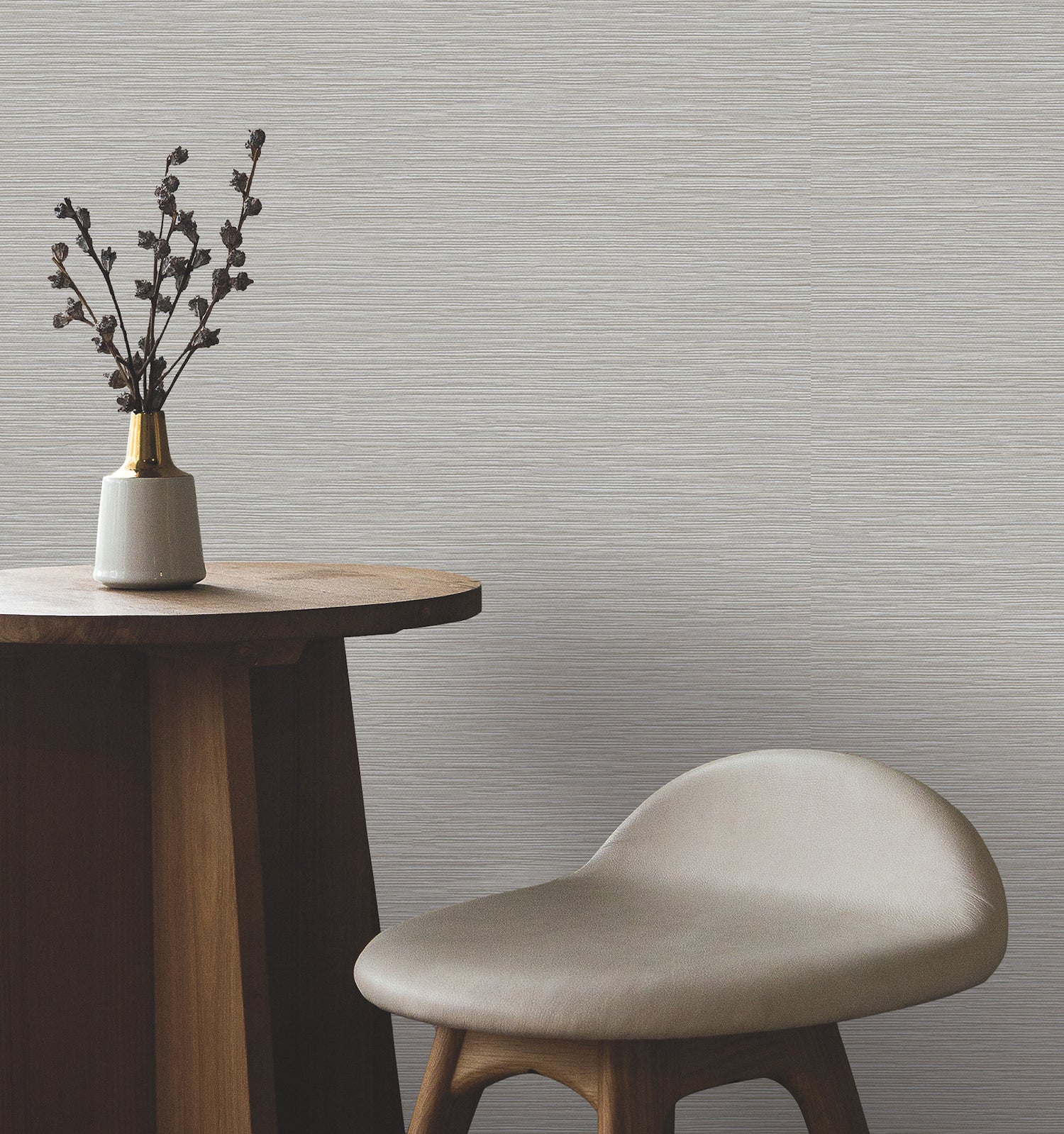 Oasis Wallpaper in grey color - pattern number UW1070N - by York in the Atmosphere Digest collection