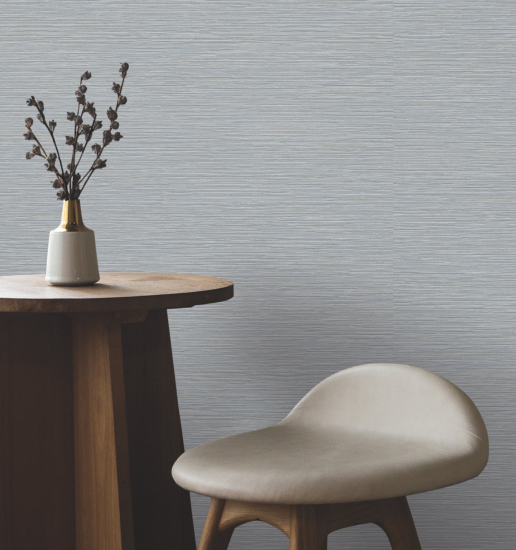 Oasis Wallpaper in blue color - pattern number UW1071N - by York in the Atmosphere Digest collection