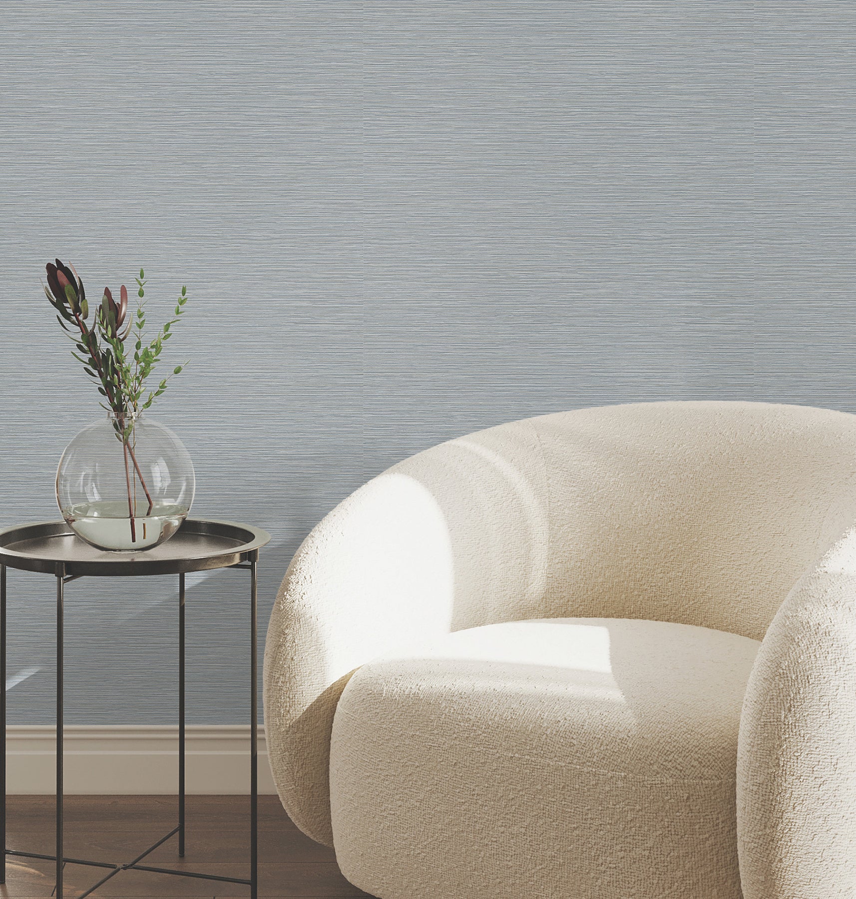 Oasis Wallpaper in blue color - pattern number UW1071N - by York in the Atmosphere Digest collection