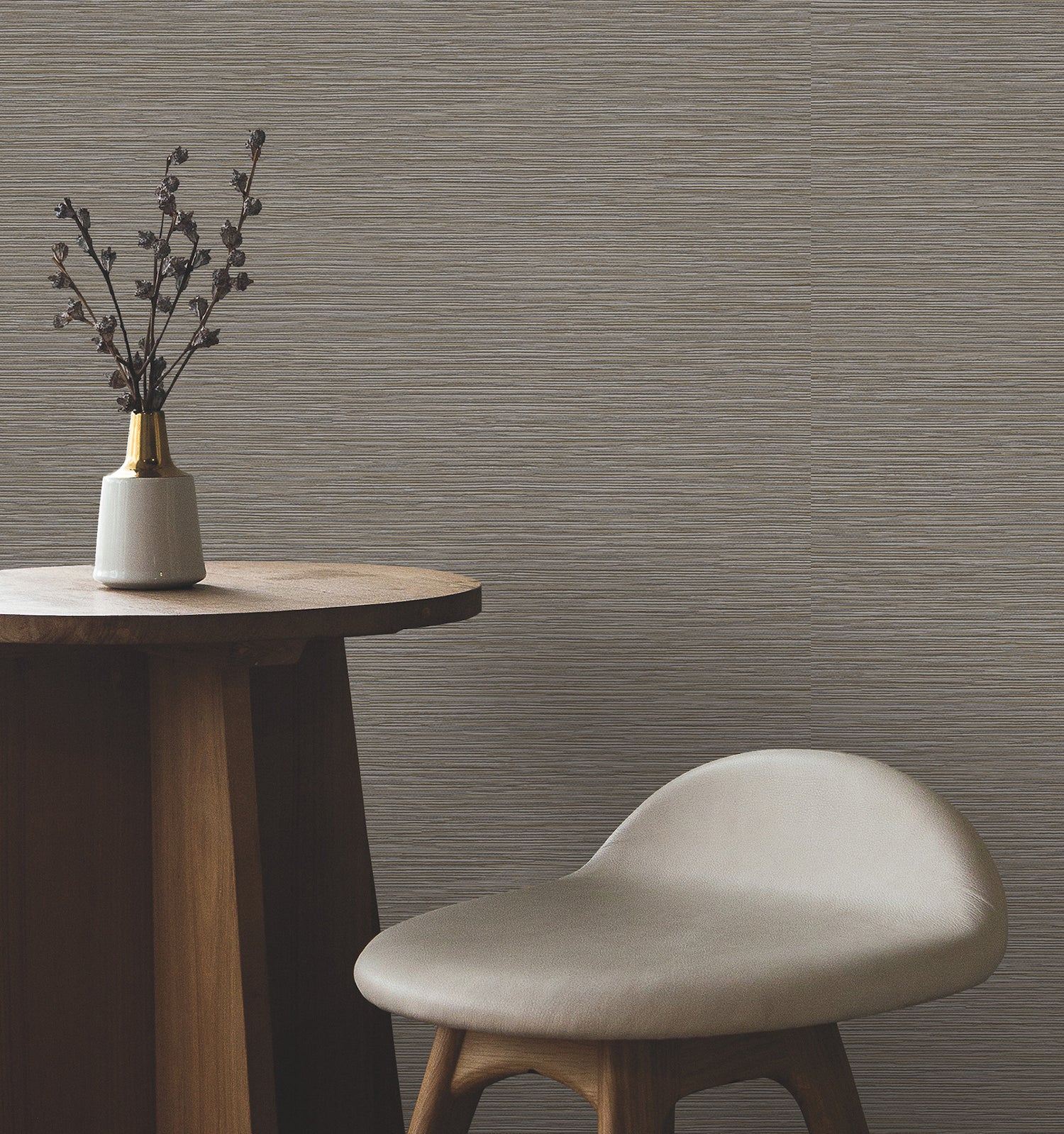 Oasis Wallpaper in charcoal color - pattern number UW1072N - by York in the Atmosphere Digest collection