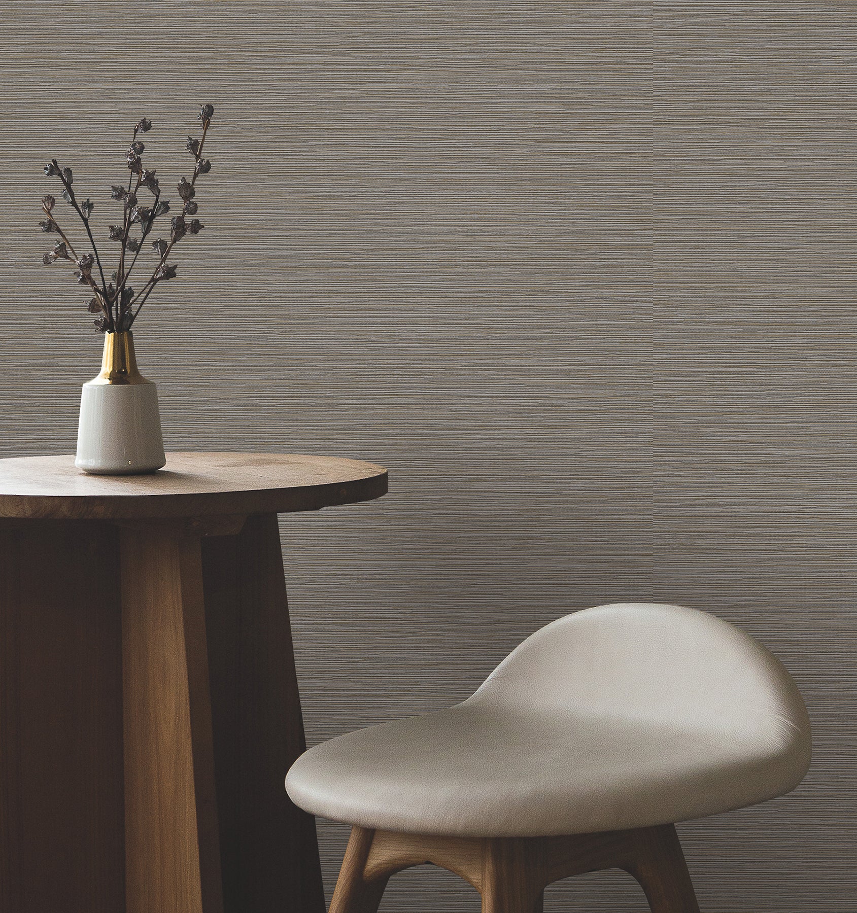 Oasis Wallpaper in charcoal color - pattern number UW1072N - by York in the Atmosphere Digest collection