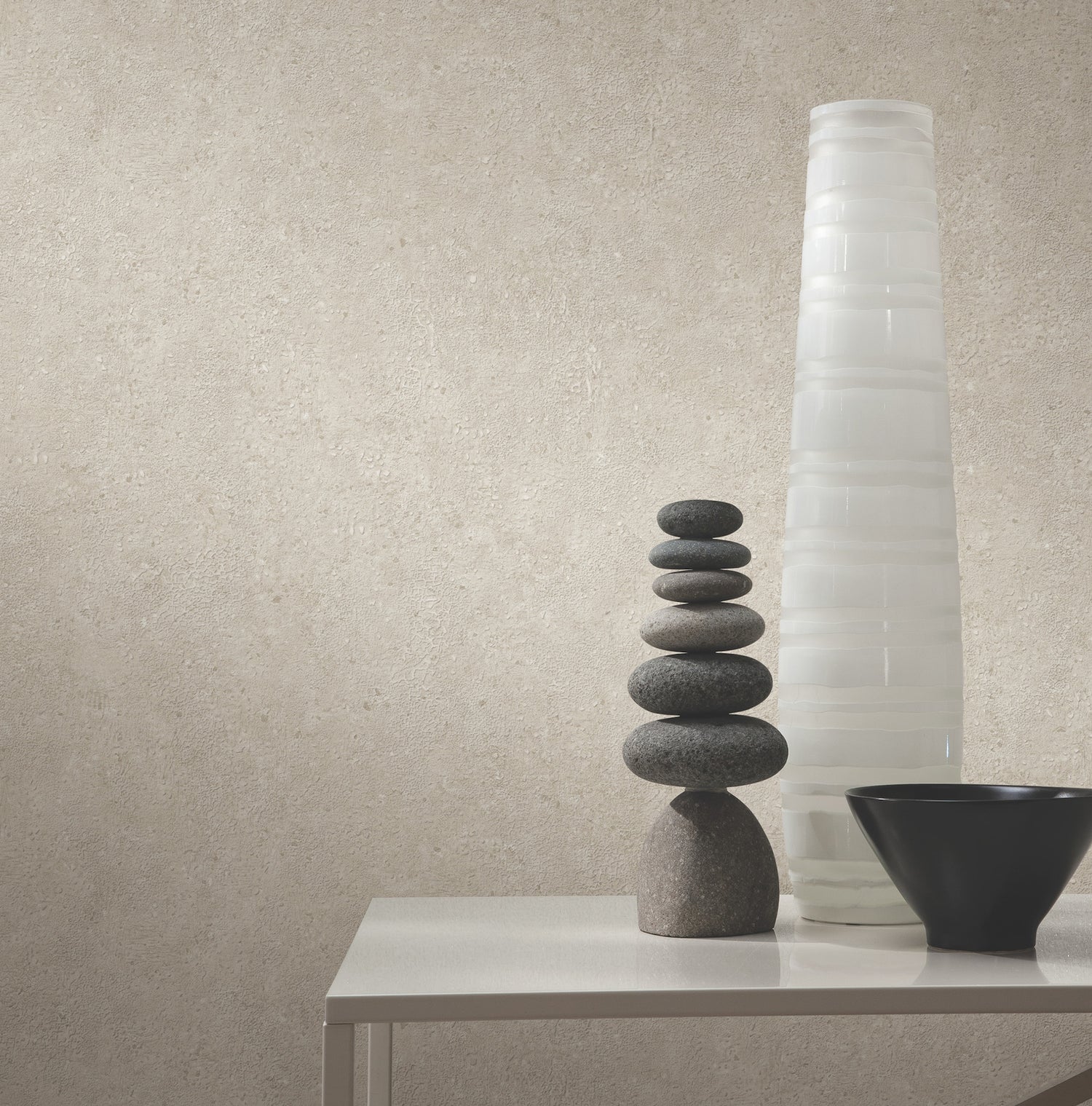 Artisan Stone Wallpaper in light grey color - pattern number UW1079N - by York in the Atmosphere Digest collection