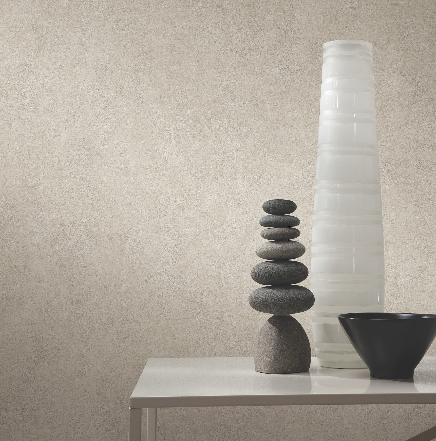 Artisan Stone Wallpaper in light grey color - pattern number UW1079N - by York in the Atmosphere Digest collection