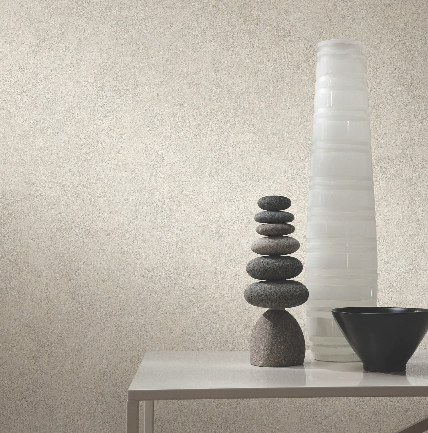 Artisan Stone Wallpaper in dove color - pattern number UW1083N - by York in the Atmosphere Digest collection