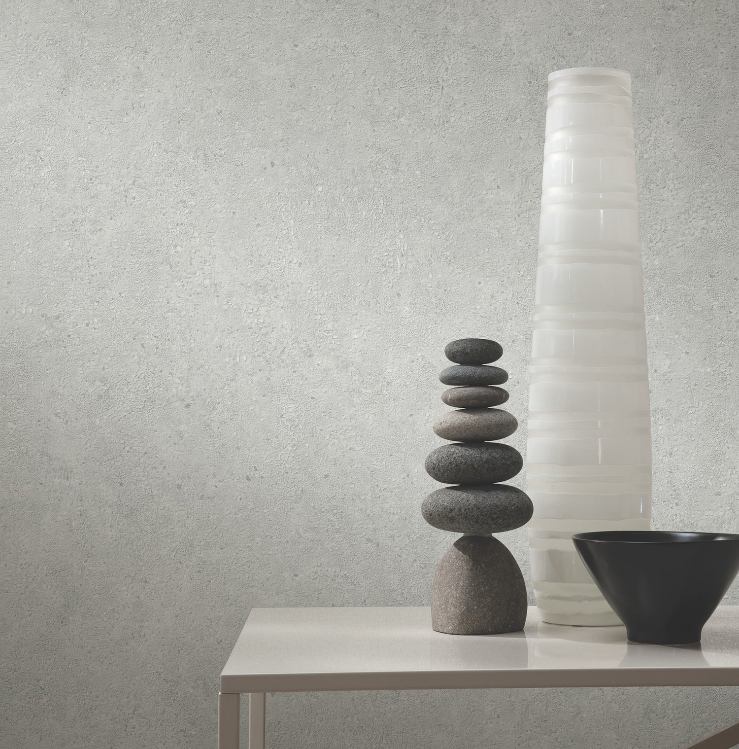 Artisan Stone Wallpaper in pewter color - pattern number UW1084N - by York in the Atmosphere Digest collection