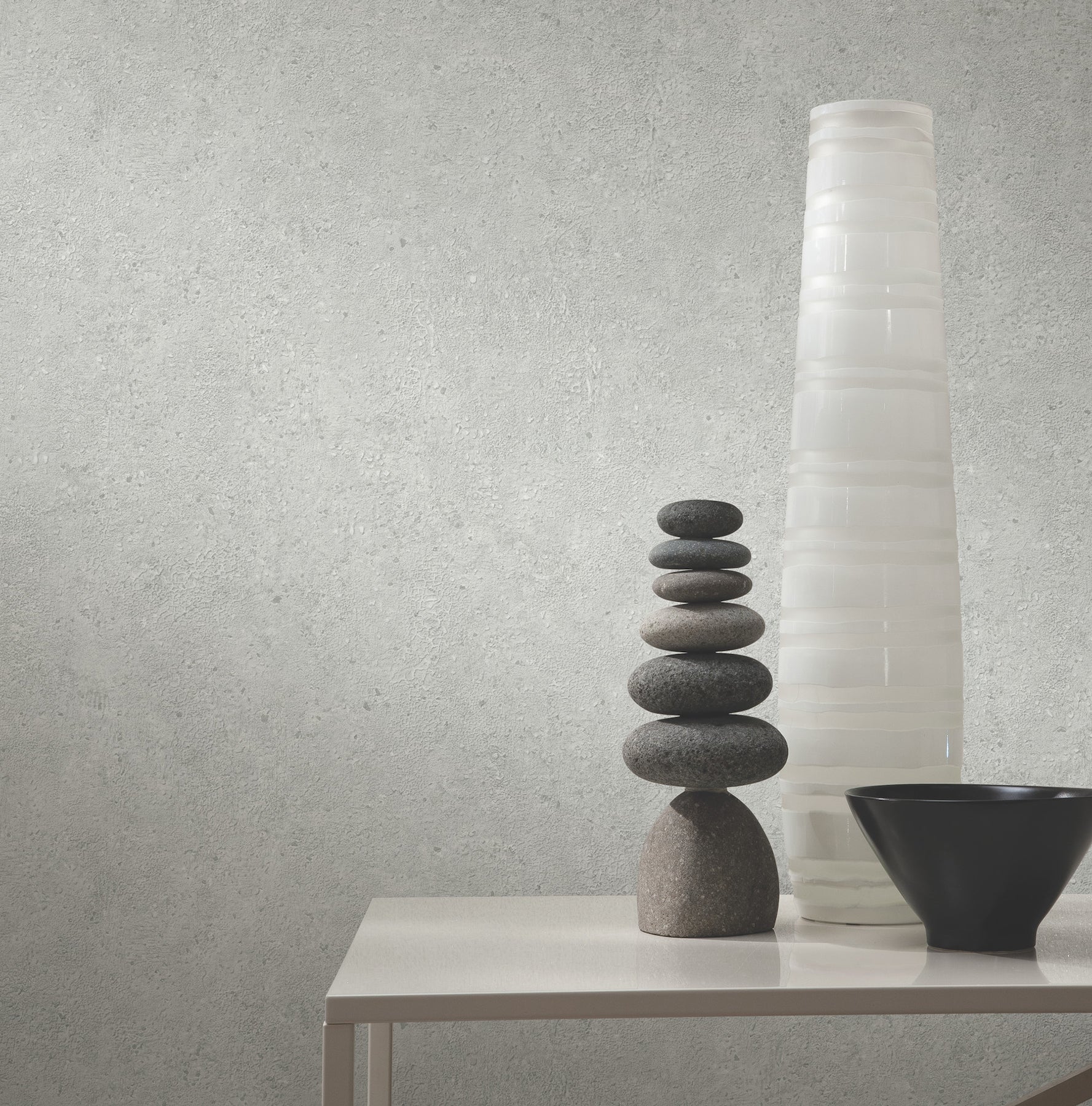 Artisan Stone Wallpaper in pewter color - pattern number UW1084N - by York in the Atmosphere Digest collection