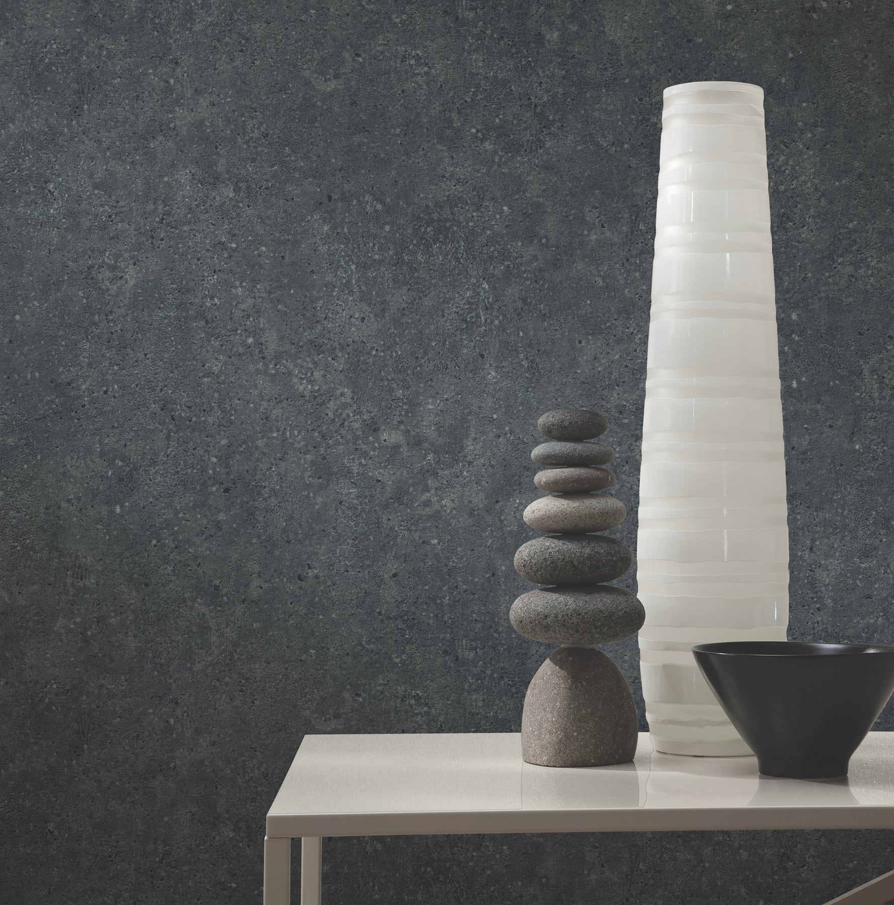 Artisan Stone Wallpaper in metallic color - pattern number UW1086N - by York in the Atmosphere Digest collection