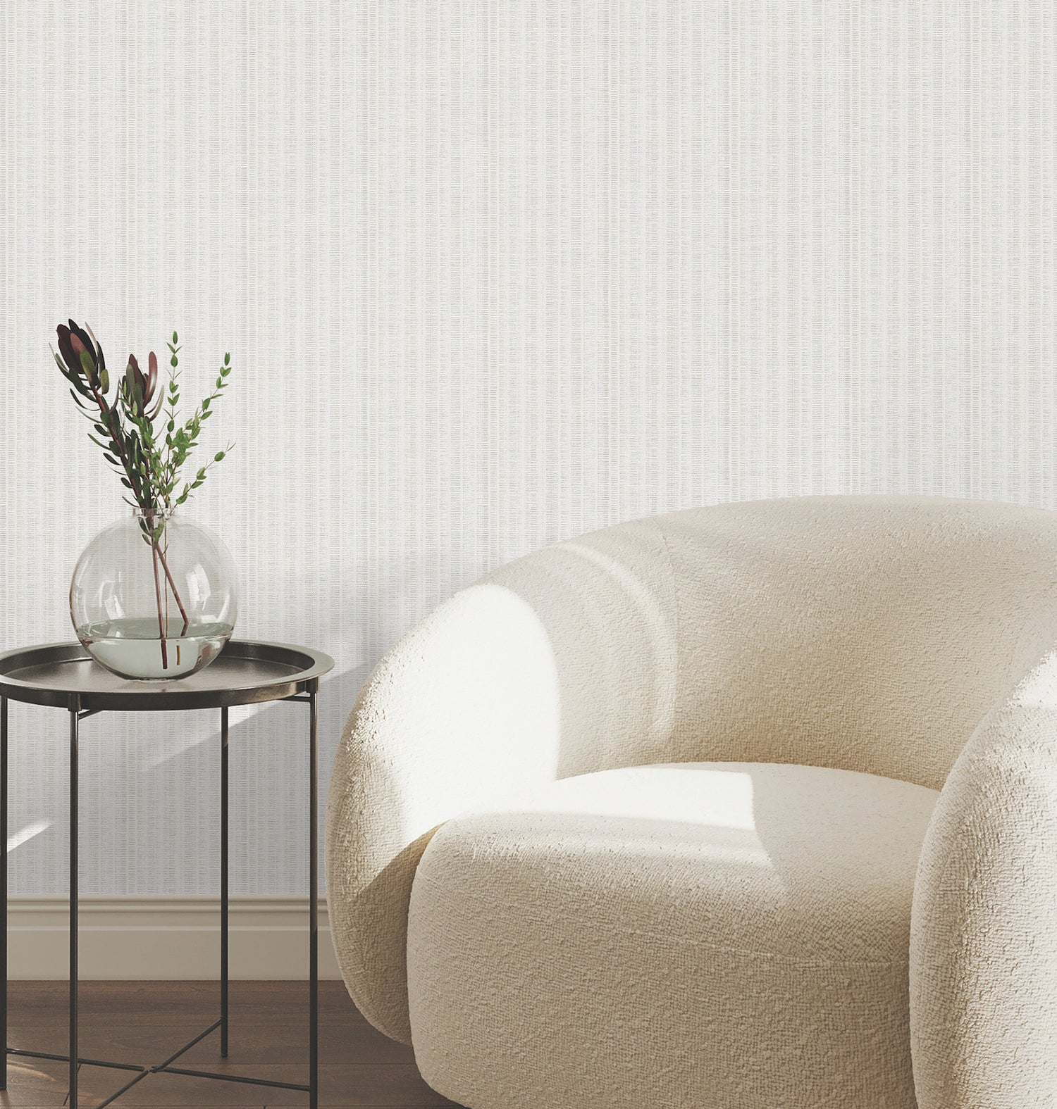 Line In The Sand Wallpaper in white color - pattern number UW1089N - by York in the Atmosphere Digest collection