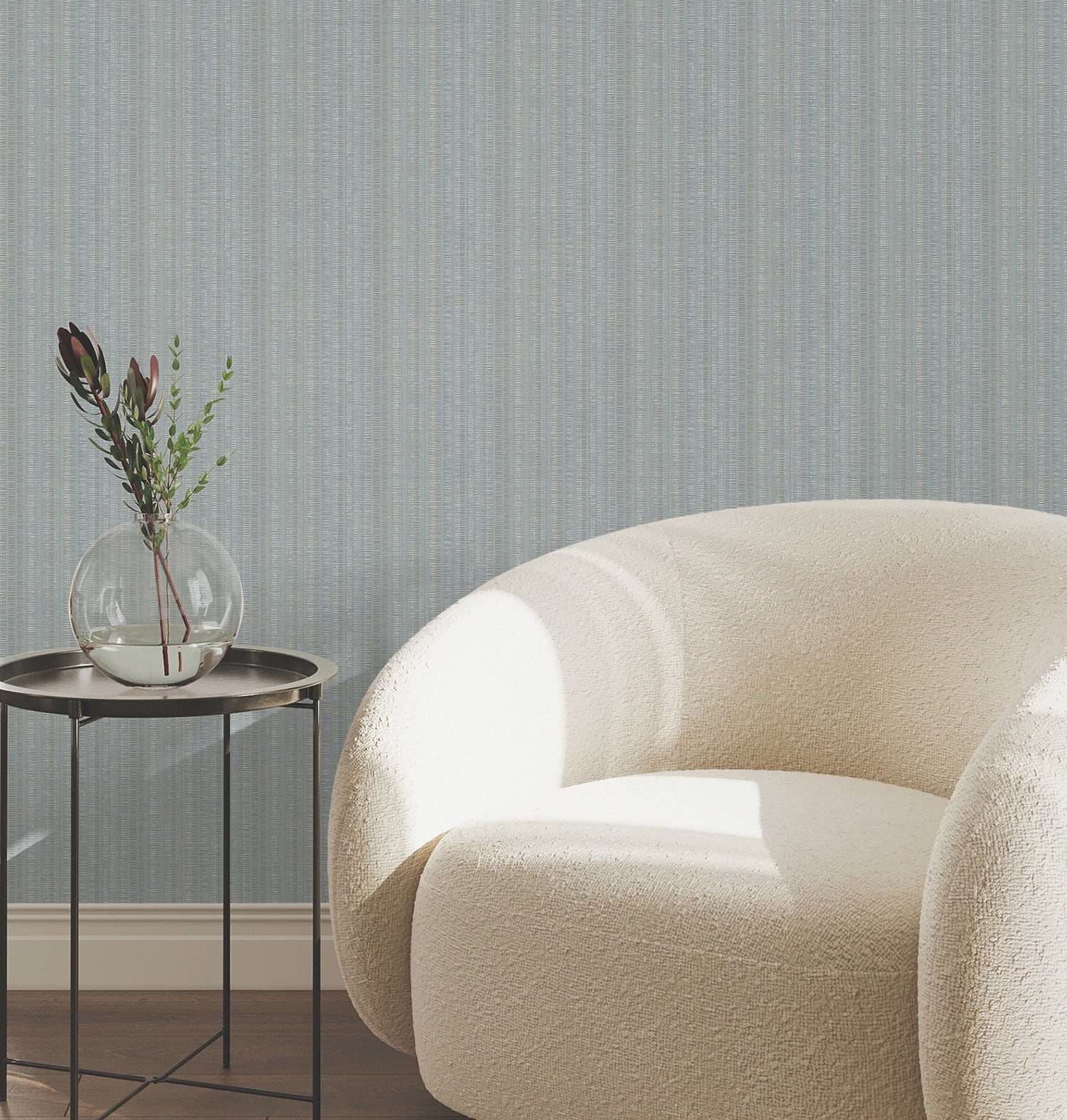 Line In The Sand Wallpaper in light blue color - pattern number UW1091N - by York in the Atmosphere Digest collection