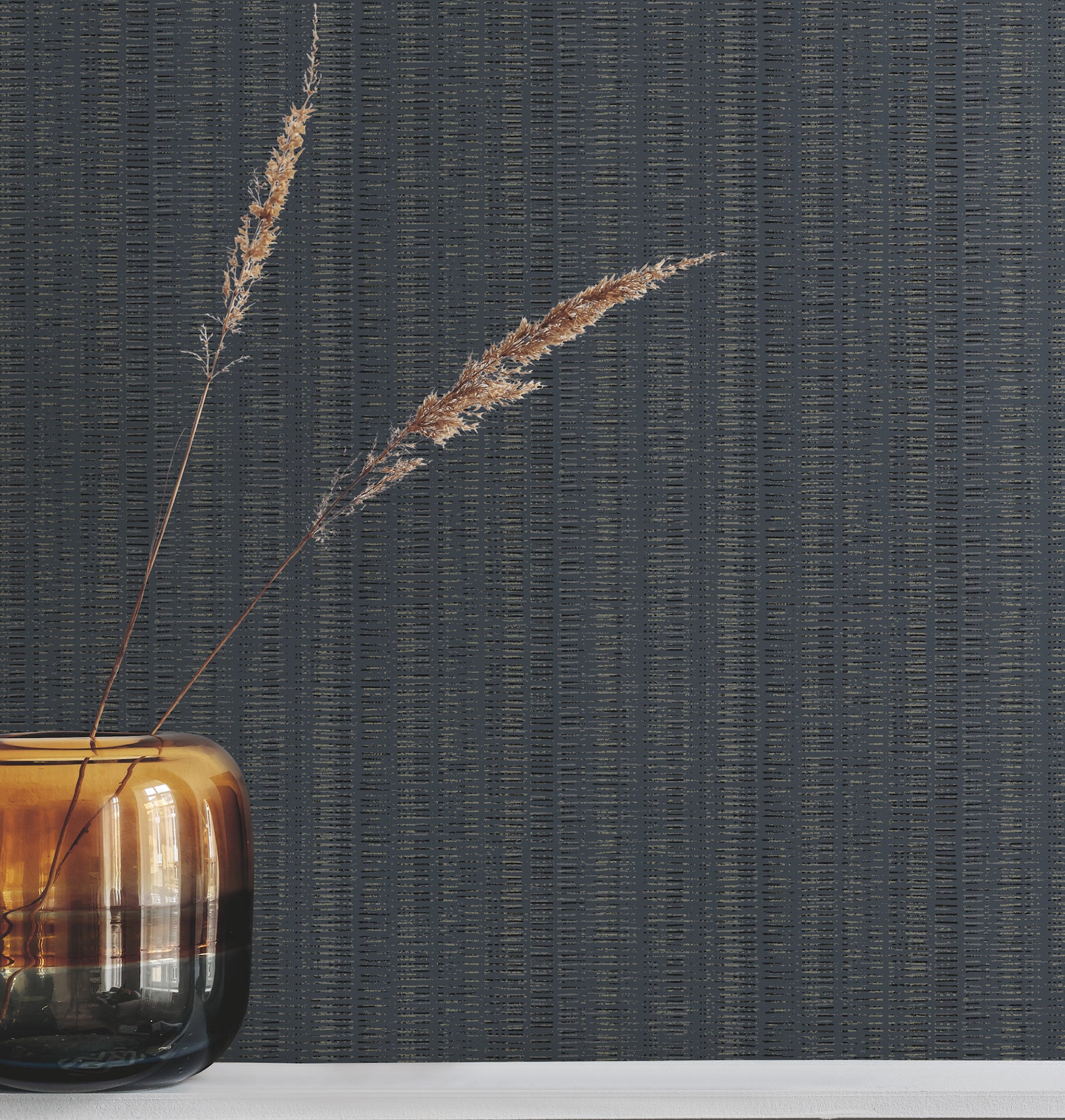 Line In The Sand Wallpaper in indigo color - pattern number UW1092N - by York in the Atmosphere Digest collection