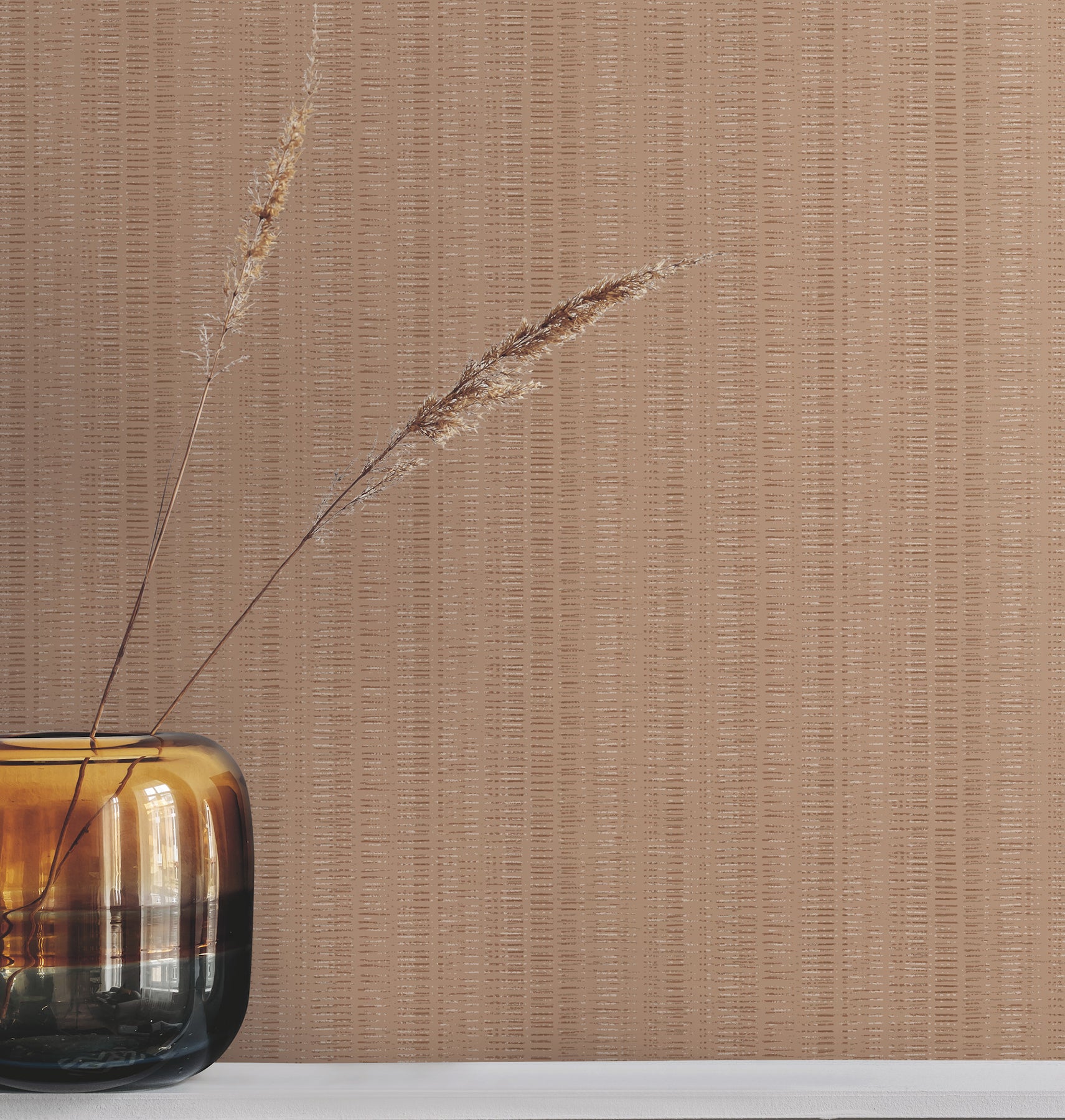 Line In The Sand Wallpaper in salmon color - pattern number UW1096N - by York in the Atmosphere Digest collection