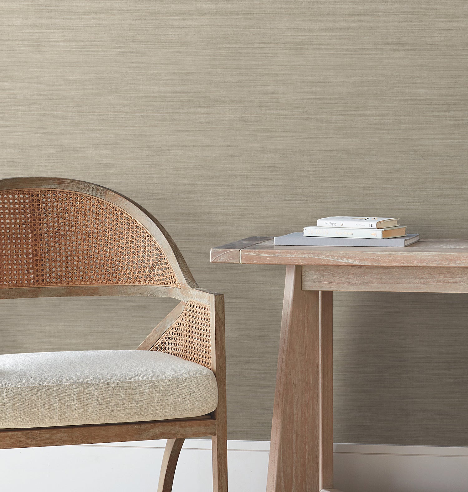 Silk Essence Wallpaper in khaki color - pattern number UW1101N - by York in the Atmosphere Digest collection