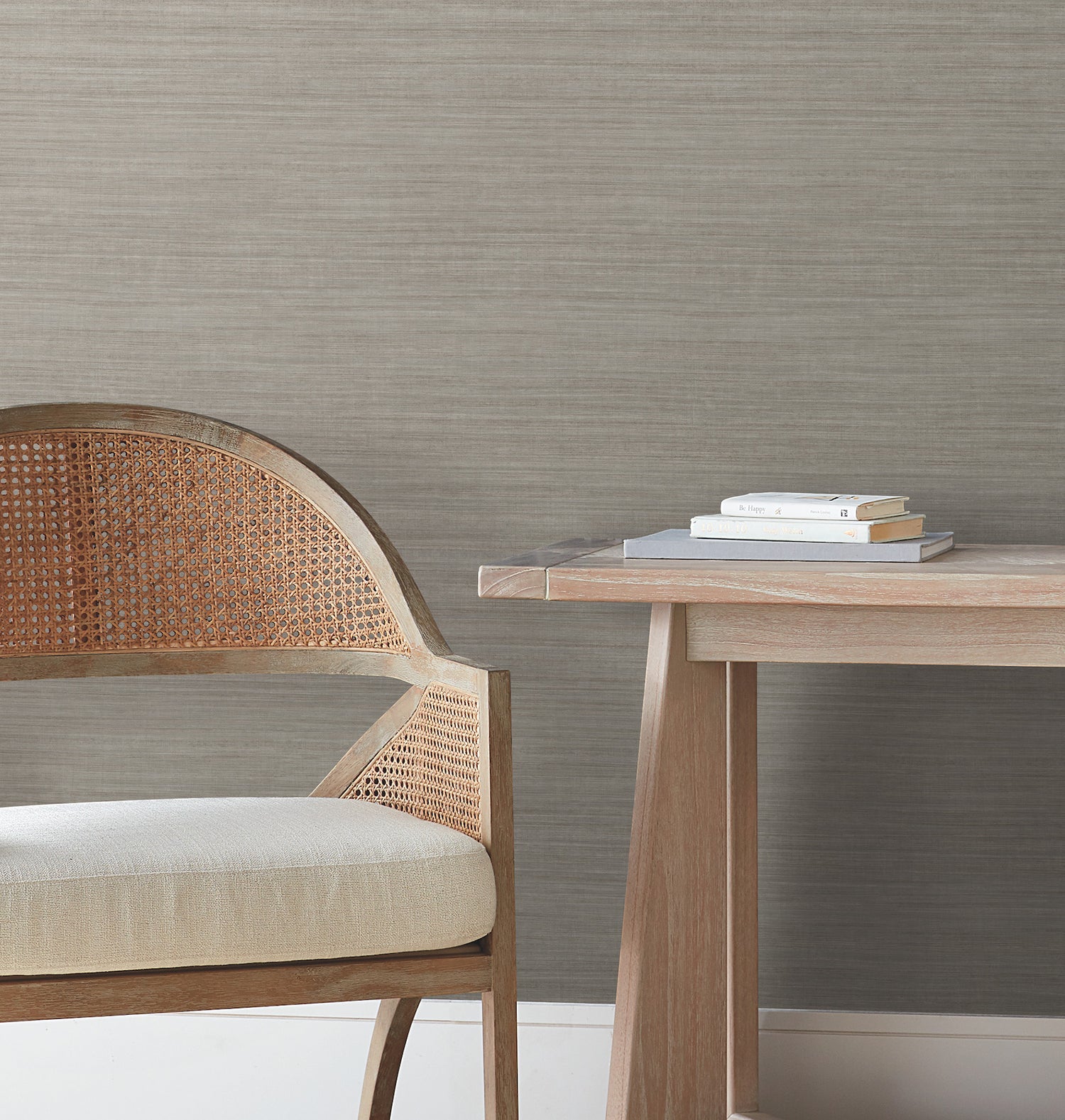 Silk Essence Wallpaper in neutral color - pattern number UW1102N - by York in the Atmosphere Digest collection