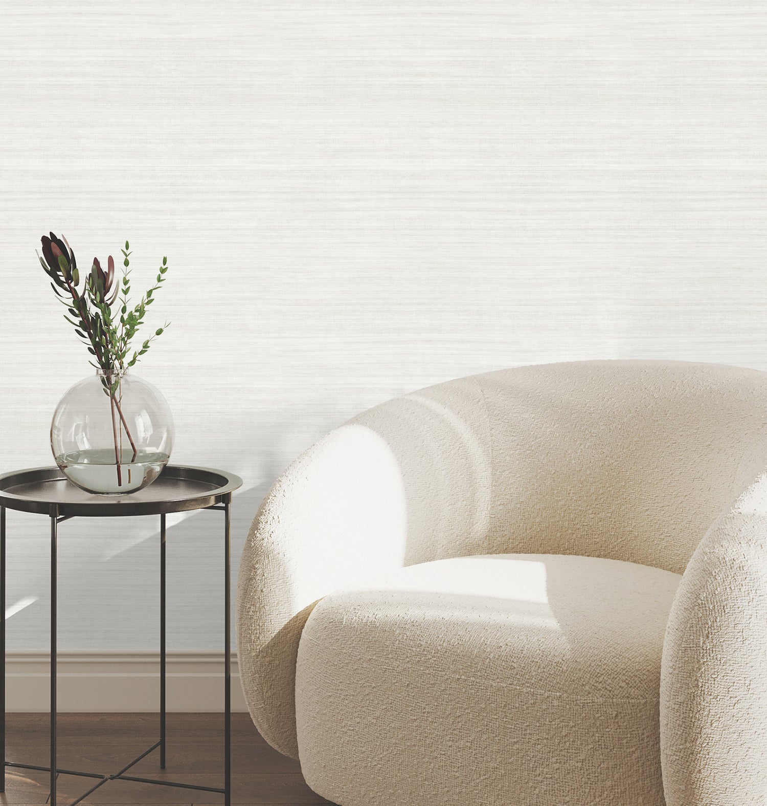 Silk Essence Wallpaper in dove color - pattern number UW1104N - by York in the Atmosphere Digest collection