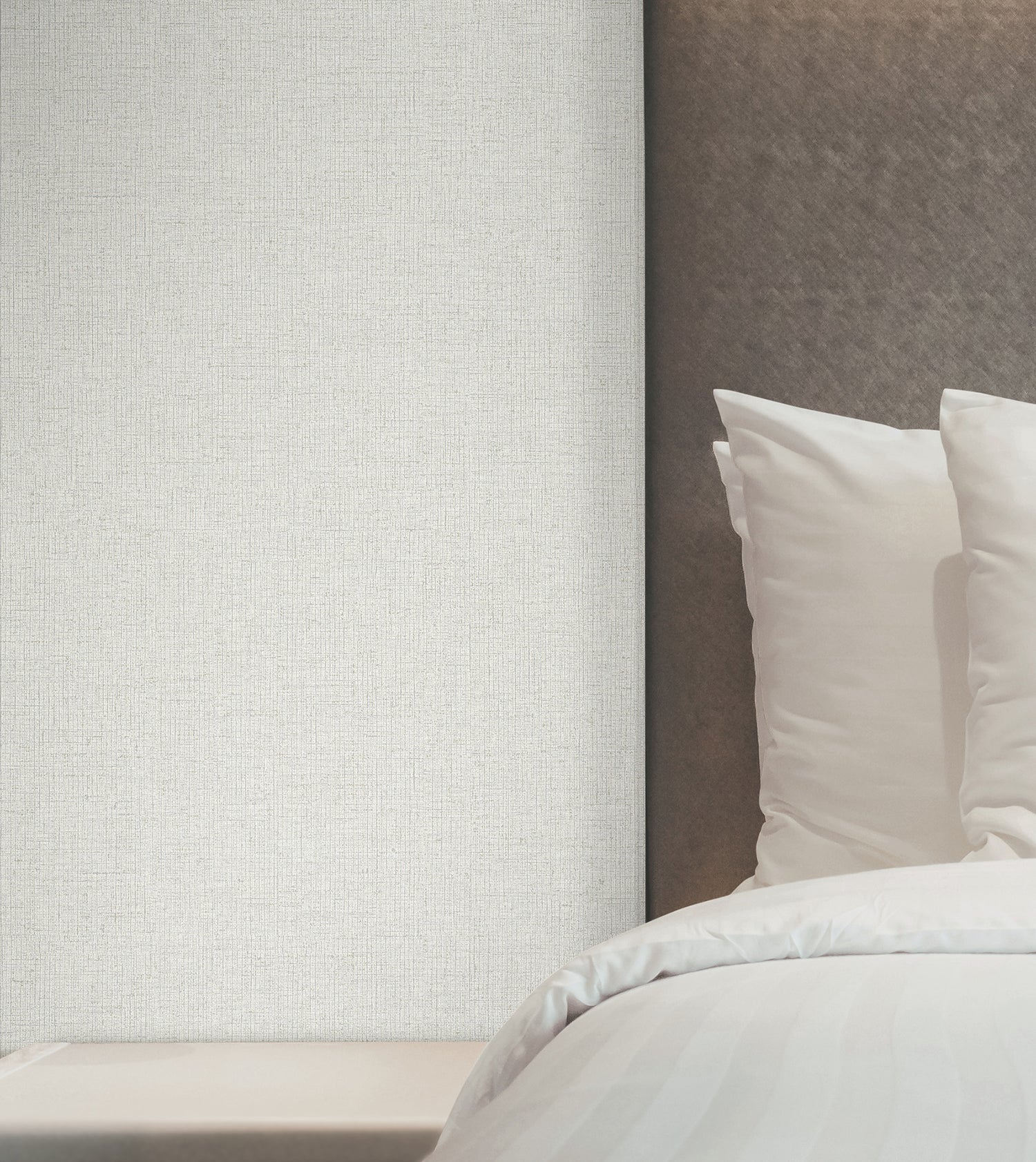 Heathered Linen Wallpaper in off-white color - pattern number UW1125N - by York in the Atmosphere Digest collection