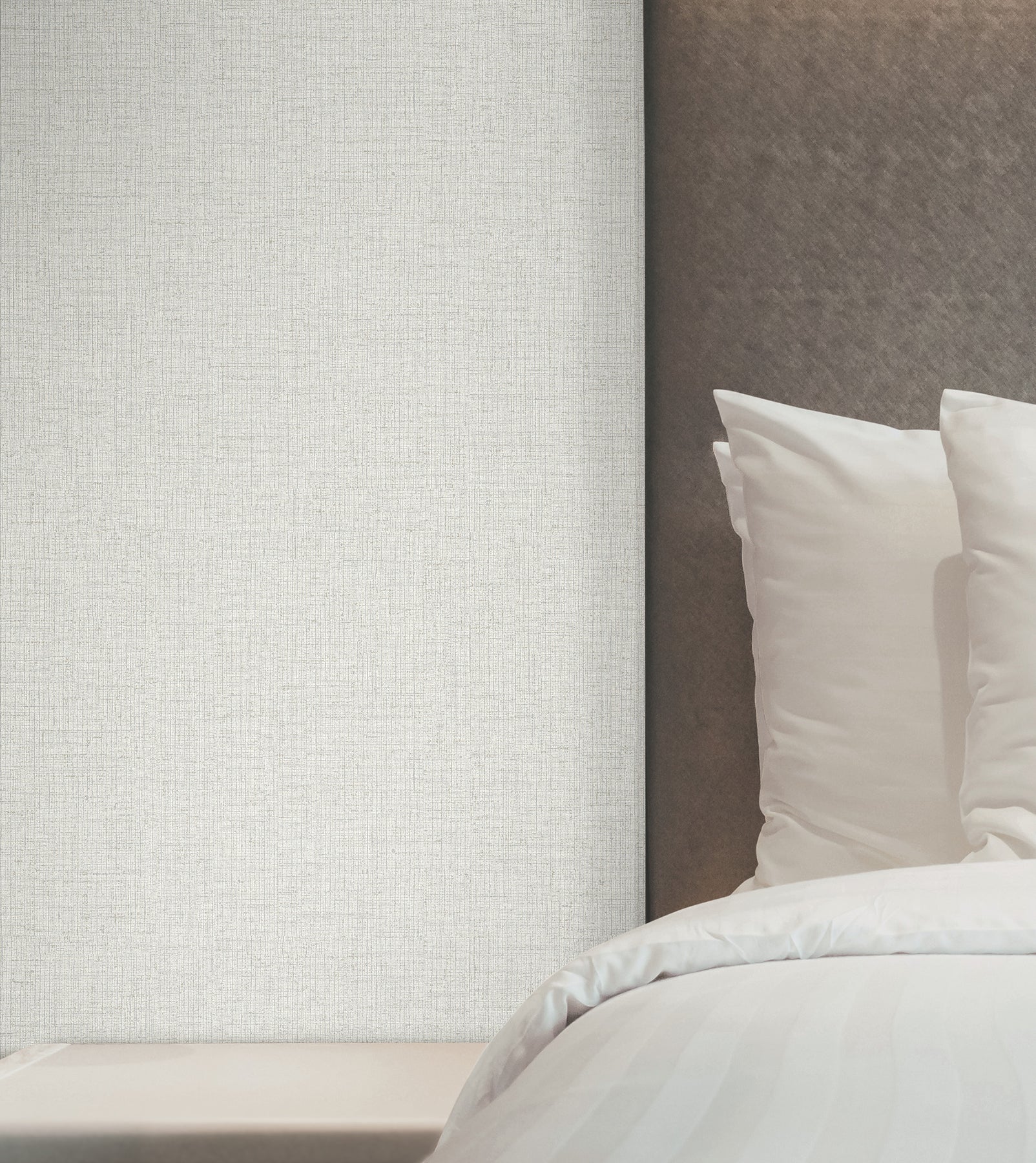 Heathered Linen Wallpaper in off-white color - pattern number UW1125N - by York in the Atmosphere Digest collection