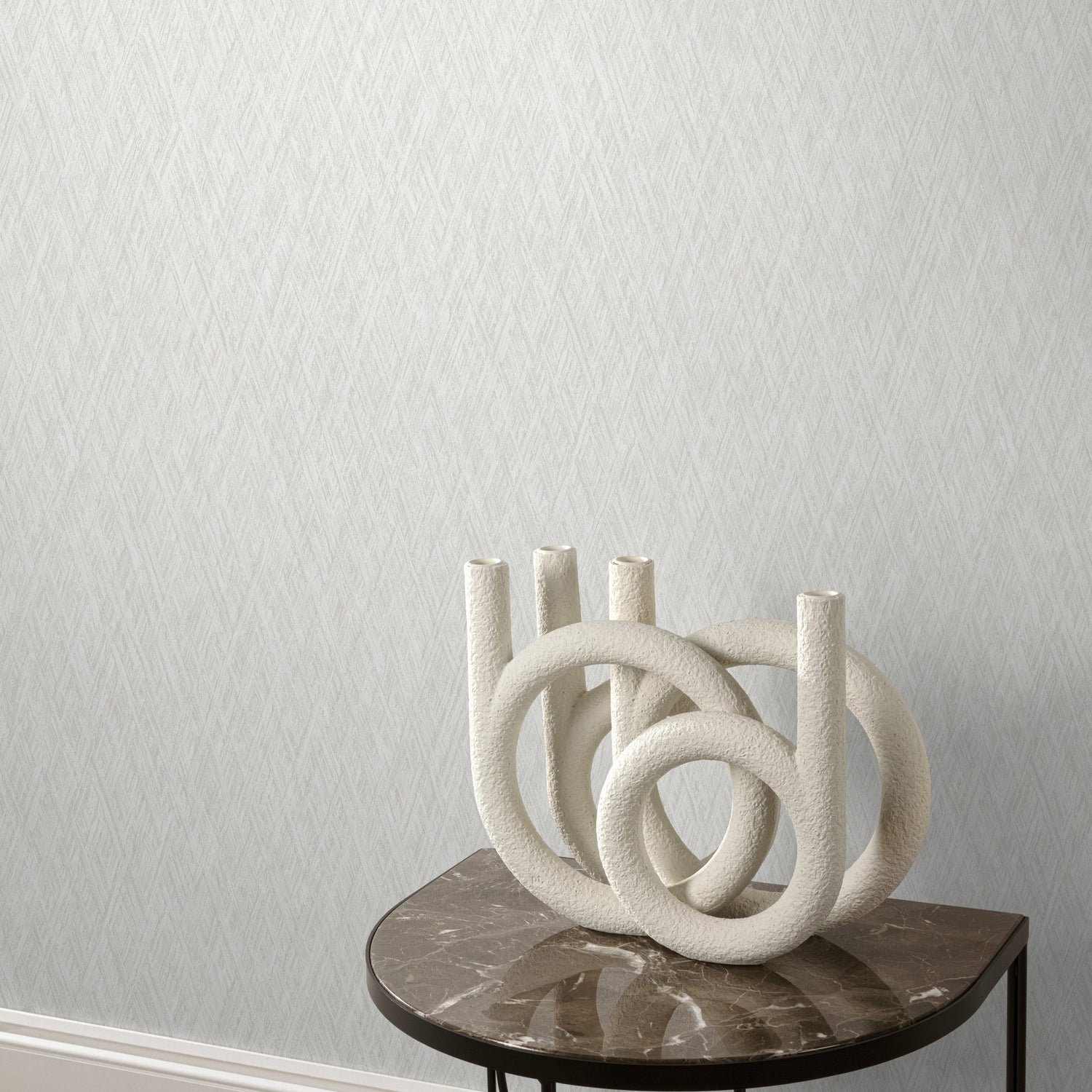 Faux Unis Geometric Wallpaper in beige color - pattern number VE1001 - by Grandeco in the Very collection