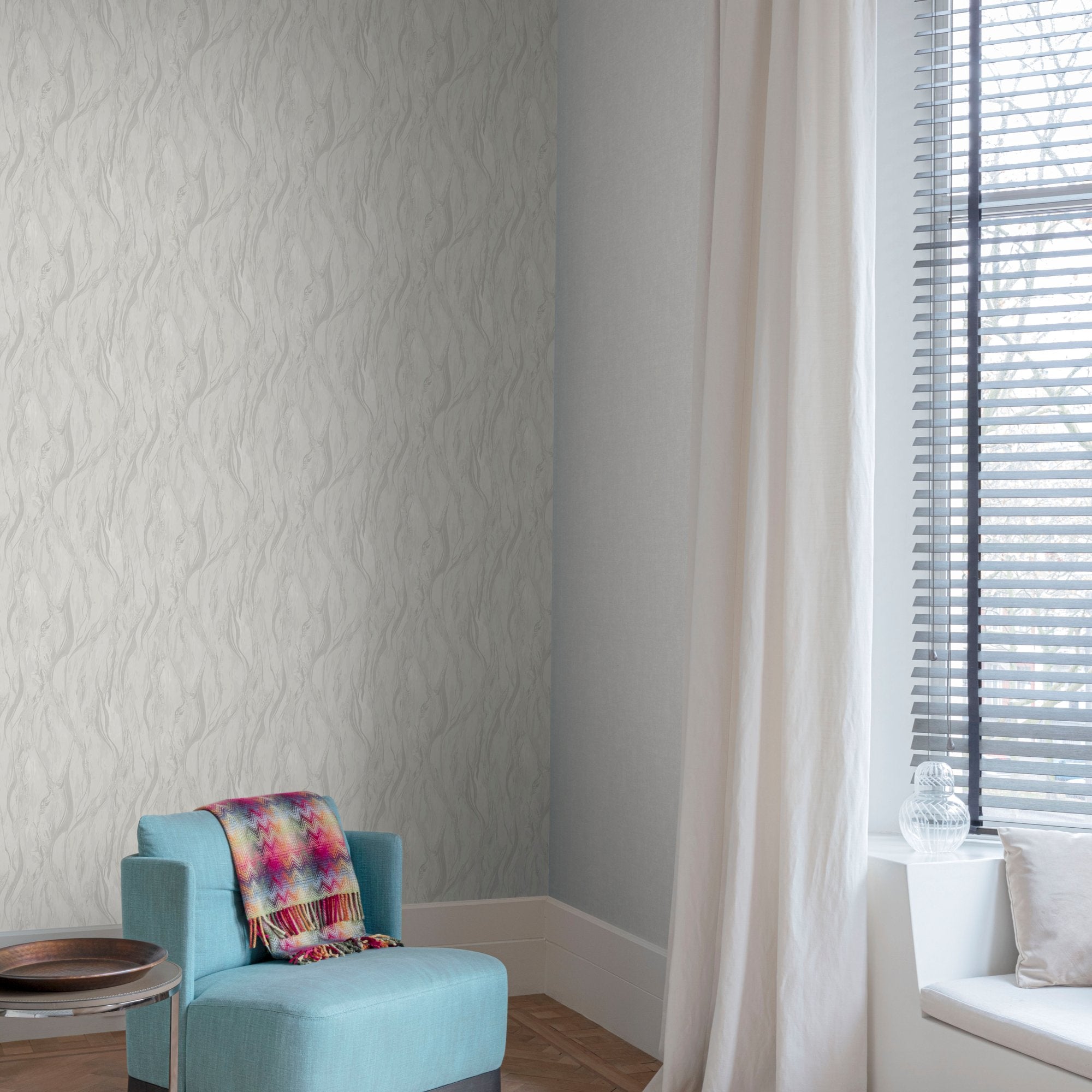Marble Plain Wallpaper in beige color - pattern number VE1205 - by Grandeco in the Very collection