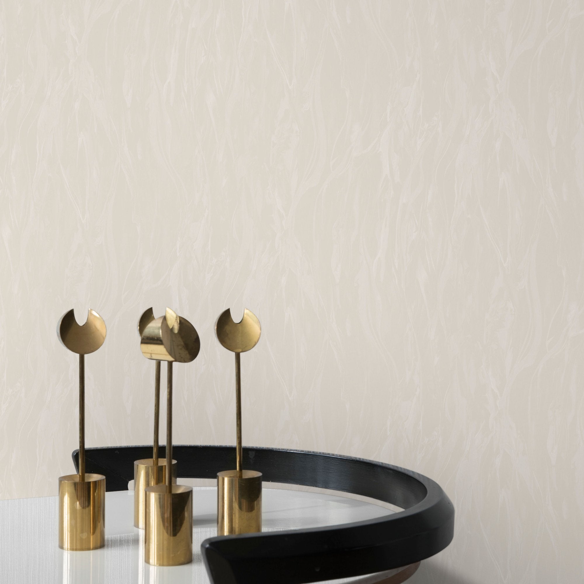 Marble Plain Wallpaper in beige color - pattern number VE1308 - by Grandeco in the Very collection