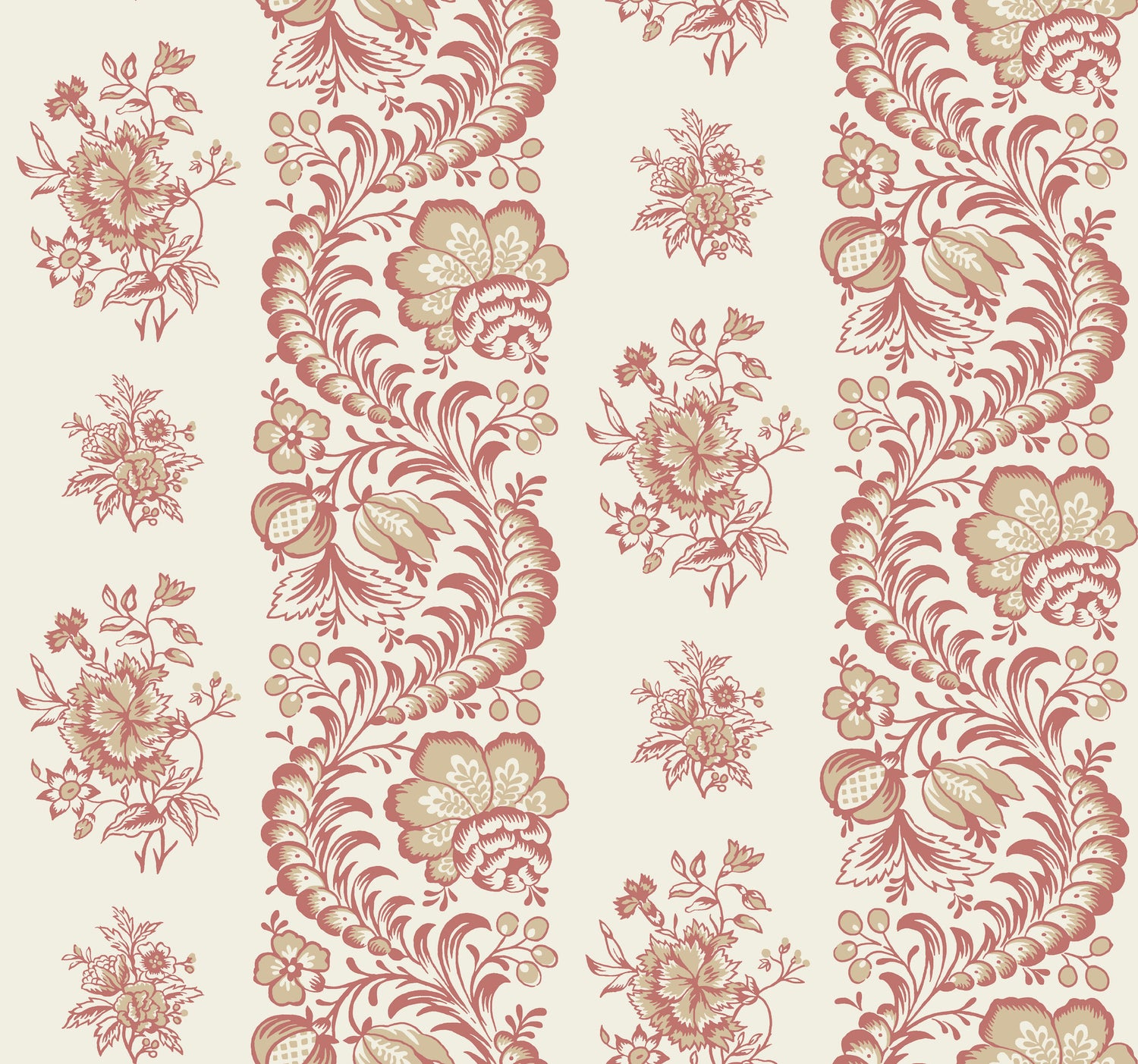 Beaumont wallpaper in ginger color - pattern number VP1304 - by Antonina Vella in the Jardin collection