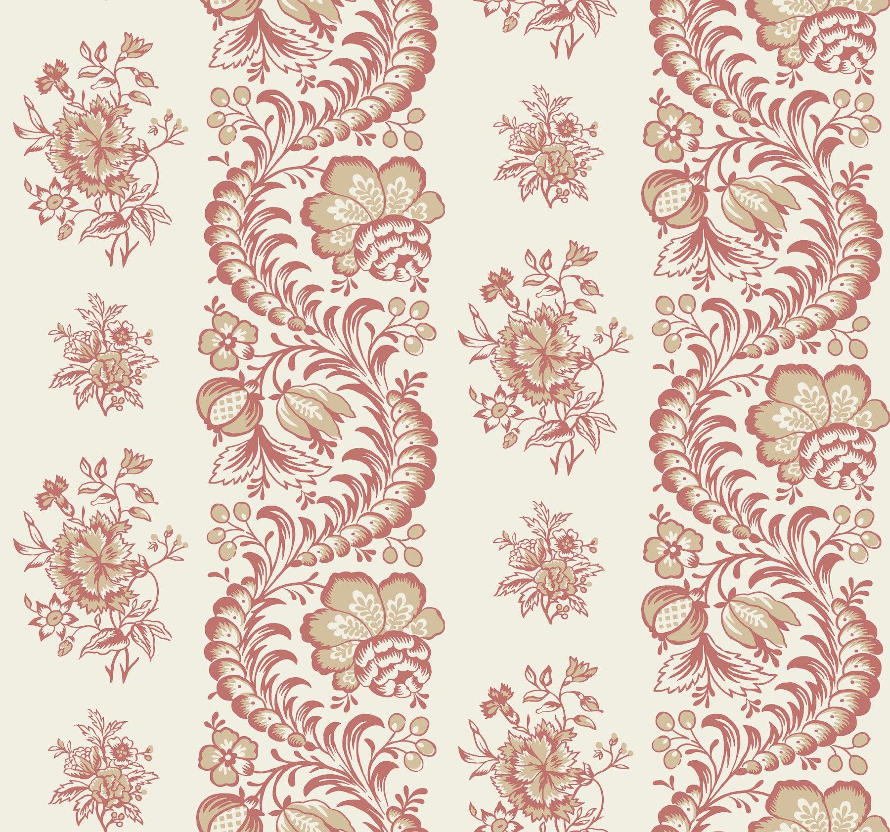 Beaumont wallpaper in ginger color - pattern number VP1304 - by Antonina Vella in the Jardin collection