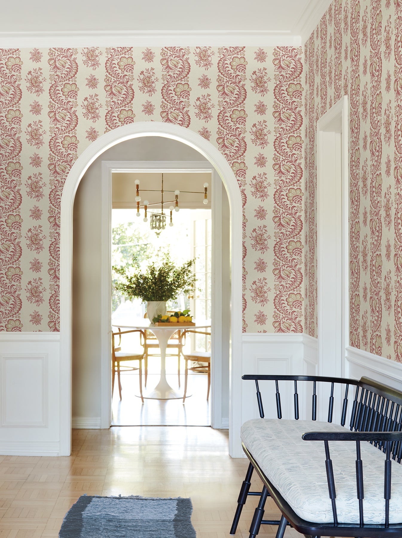 Beaumont wallpaper in ginger color - pattern number VP1304 - by Antonina Vella in the Jardin collection