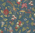 Parterre wallpaper in indigo color - pattern number VP1311 - by Antonina Vella in the Jardin collection