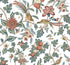 Parterre wallpaper in cornflower and ginger color - pattern number VP1316 - by Antonina Vella in the Jardin collection
