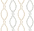 Laureate wallpaper in beige and grey color - pattern number VP1322 - by Antonina Vella in the Jardin collection