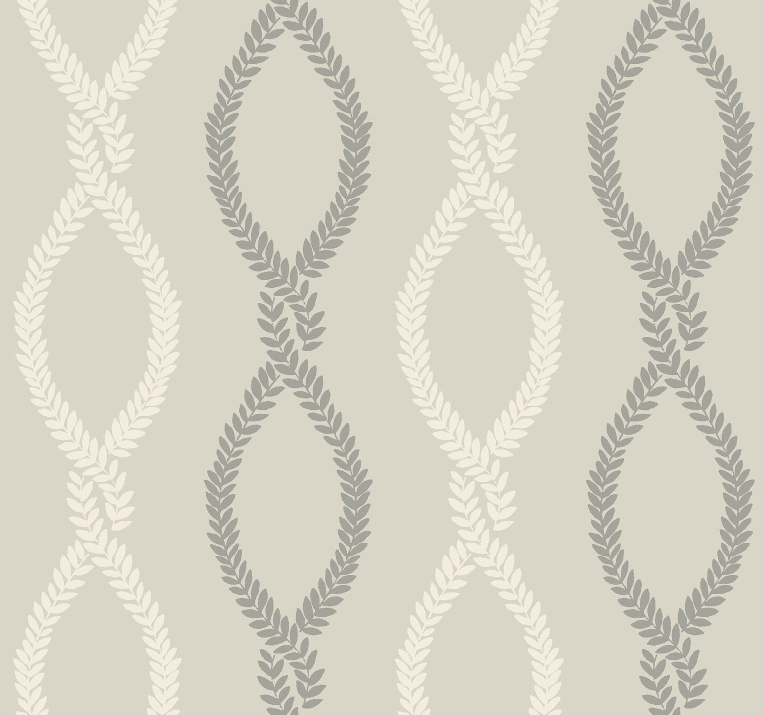 Laureate wallpaper in grey color - pattern number VP1323 - by Antonina Vella in the Jardin collection