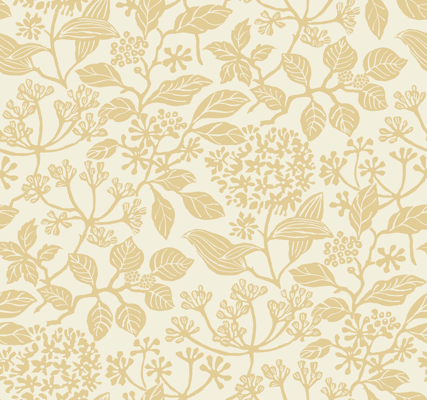 Rowen wallpaper in saffron color - pattern number VP1341 - by Antonina Vella in the Jardin collection
