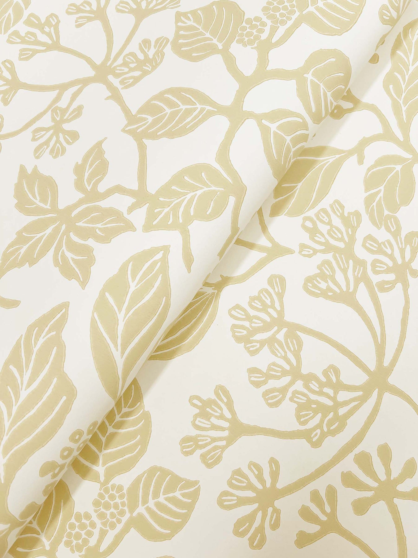 Rowen wallpaper in saffron color - pattern number VP1341 - by Antonina Vella in the Jardin collection