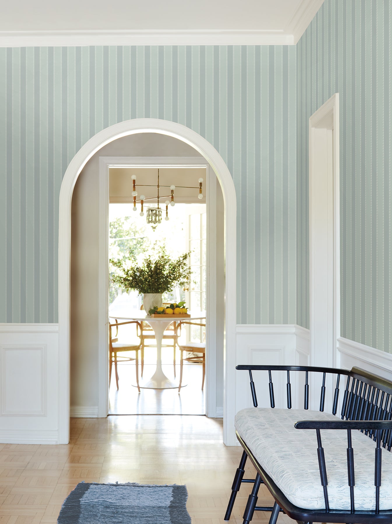 Tilford wallpaper in harbor color - pattern number VP1375 - by Antonina Vella in the Jardin collection