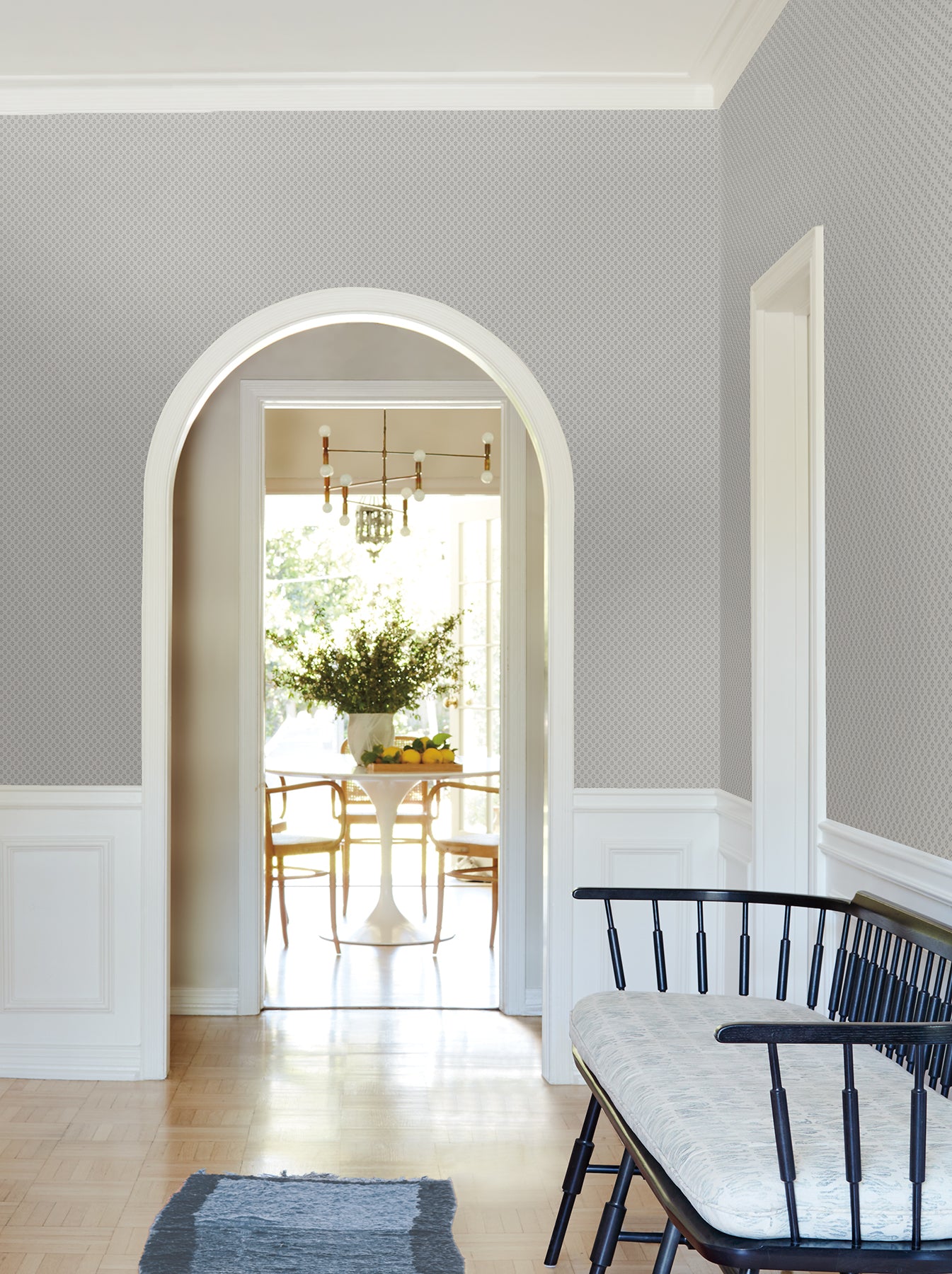 Brioni wallpaper in neutral color - pattern number VP1396 - by Antonina Vella in the Jardin collection