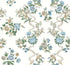 Genevieve wallpaper in blue and green color - pattern number VP1423 - by Antonina Vella in the Jardin collection