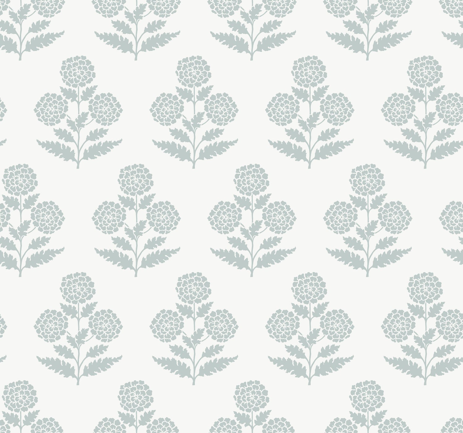 Souci wallpaper in pale blue color - pattern number VP1431 - by Antonina Vella in the Jardin collection