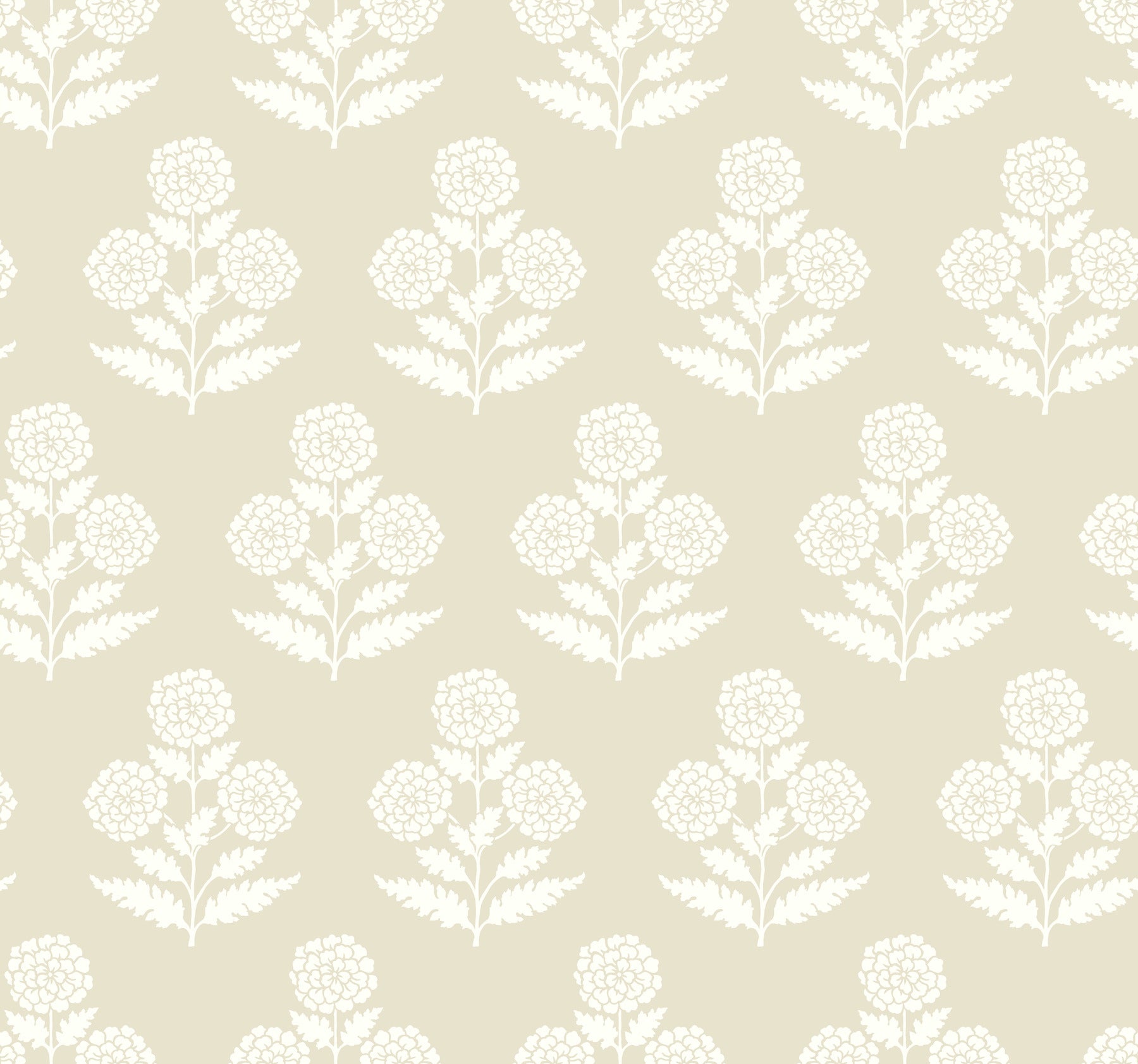 Souci wallpaper in beige color - pattern number VP1433 - by Antonina Vella in the Jardin collection