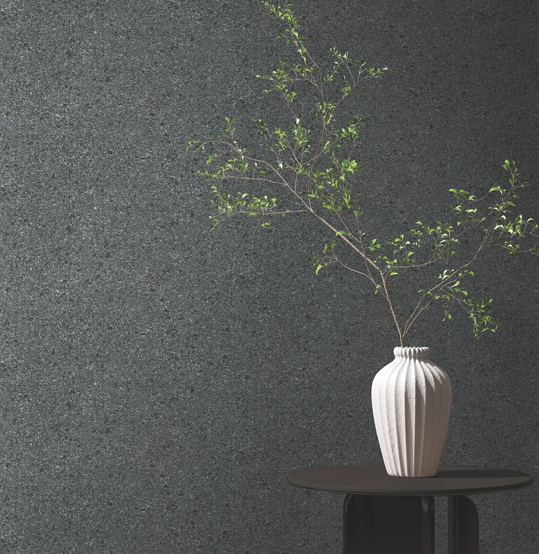 Brilliant Mica wallpaper in black color - pattern number VR1500 - by Ronald Redding in the Caviar collection