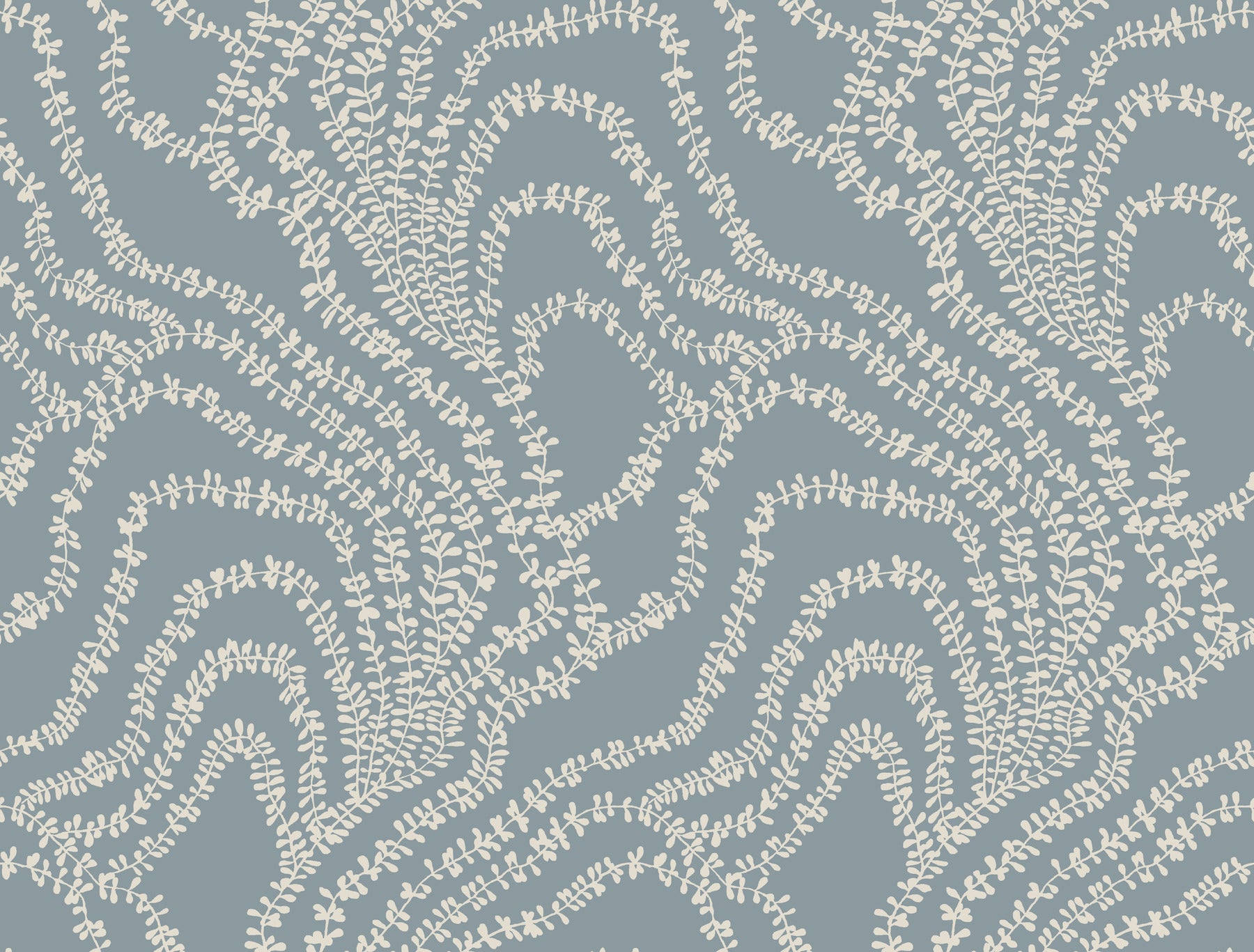 String of Pearls wallpaper in denim color - pattern number VR1516 - by Ronald Redding in the Caviar collection